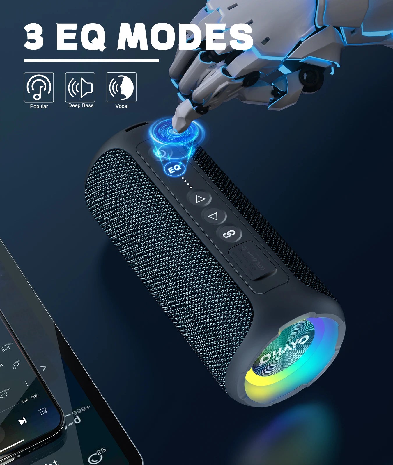 500mAh Bluetooth speaker Sound box high power bluetooth speakers TF Udisk karaoke handheld sound subwoofers for dancing