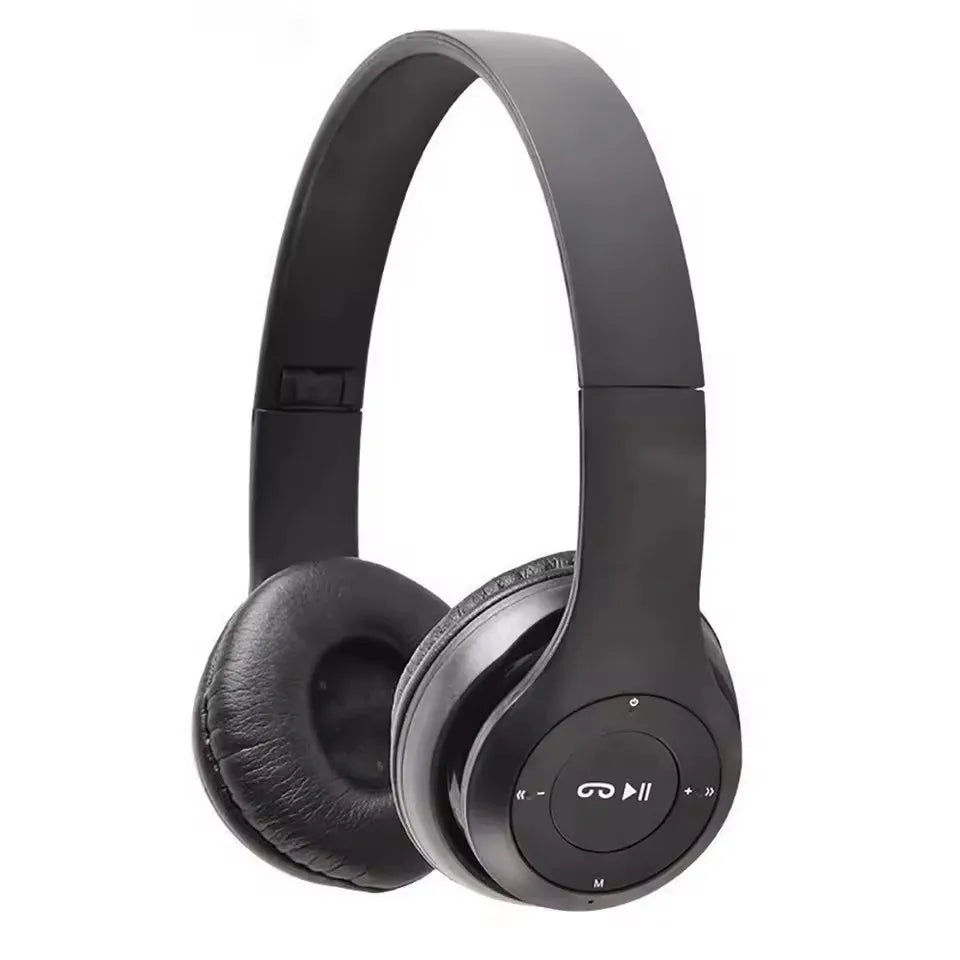2026 New Wireless Bluetooth Over-Ear Stereo Headphones P47 Foldable Wireless Sports Gaming Headset Compatible for iPhone Xiaomi