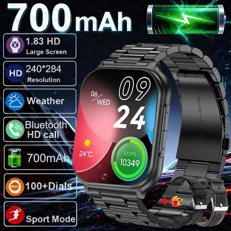 New Fashion Women 700mAh Lady fashion Smart Watch Men Heart Rate Blood oxygen Fitness Tracker Bluetooth Call Smartwatch Man
